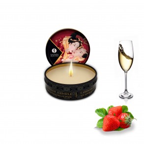 Mini Vela de Masaje Luz y Caricia Fresas y Vino Espumoso